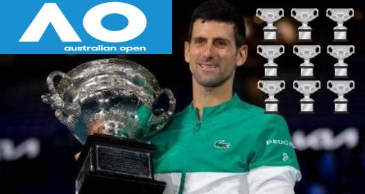 ZAVRŠENO OTVORENO PRVENSTVO AUSTRALIJE U TENISU MELBURN 2021: Novak i dalje nedodirljiv, Medvedev bez grama šanse u finalu