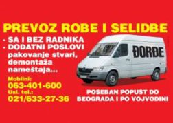 KOMBI PREVOZ NOVI SAD SELIDBE TRANSPORT KOMBIJEM