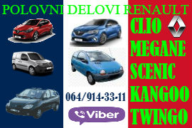 POLOVNI DIJELOVI RENAULT ŠABAC BIJELJINA MEGANE CLIO TWINGO KANGOO MODUS 