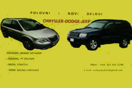 POLOVNI DIJELOVI CHRYSLER JEEP DODGE ŠABAC