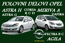 POLOVNI DIJELOVI OPEL ASTRA H MERIVA ŠABAC NOVI SAD BEOGRAD