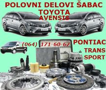 POLOVNI AUTO DIJELOVI TOYOTA AVENSIS ŠABAC PONTIAC TRANSPORT